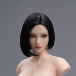 YMTOYS Action Figure Head Sculpt Accessory: Asian Female Head Sculpture - Xiao Zhao, Movable Eye, For 12-inch Miniature Figure