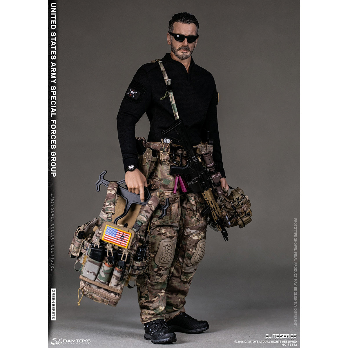 DAMTOYS NO.78112 UNITED STATES ARMY SPECIAL FORCES GROUP (Green Berets) 1/6 Scale Action Figure
