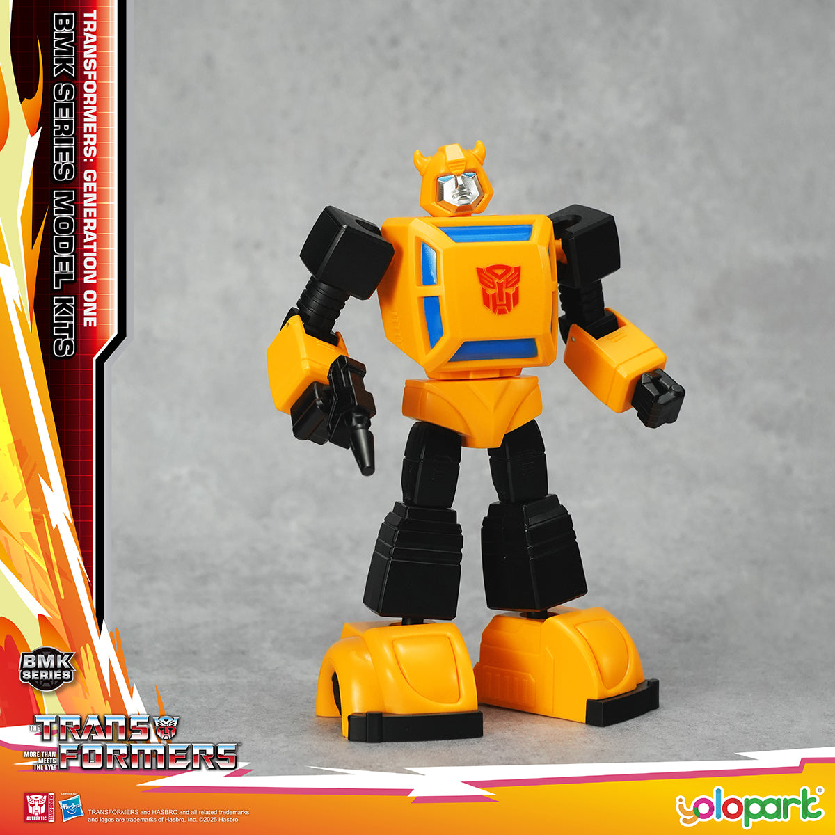 Yolopark Transformers G1 Animation BMK Optimus Prime Megatron Bumblebee Starscream Set Model Kit