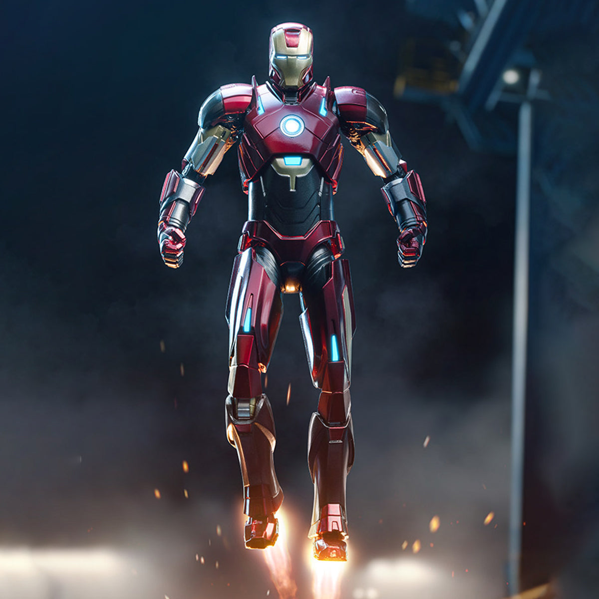 ZD Toys Non-Luminous Version Iron Men MK16 Action Figures