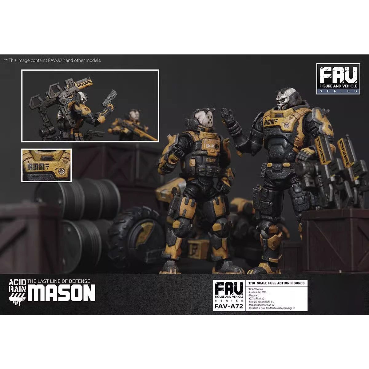 TOY ALLIANCE Figura de acción de Mason de Acid Rain World