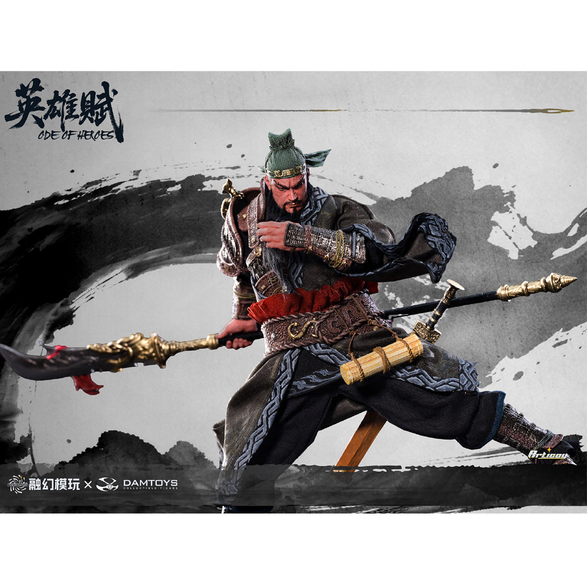 FUSION FANTASY × DAMTOYS Odes of Heroes Zhongyi Wushuang FTOH-03 Guan Yu 1/12 Scale Action Figure