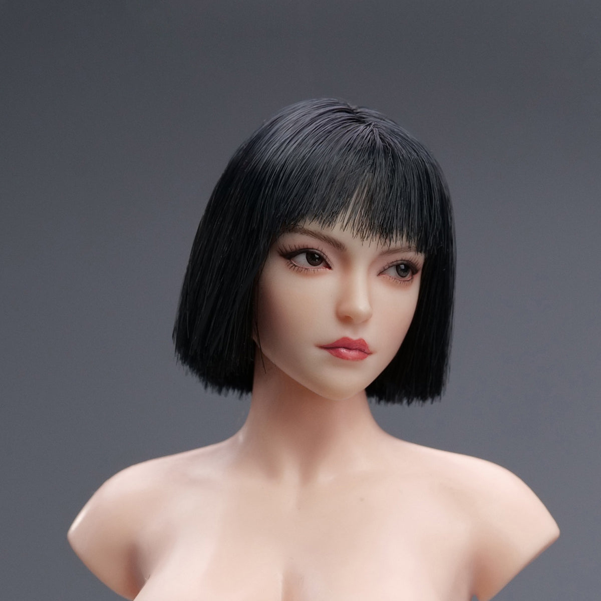 YMTOYS Action Figure Head Sculpt Accessory: Asian Female Head Sculpture - Xiao Zhao, Movable Eye, For 12-inch Miniature Figure