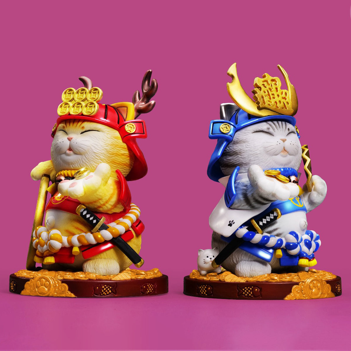 ZFS studio Plutus Cat Mini Edition 2-Pcs Set Animal Figurine