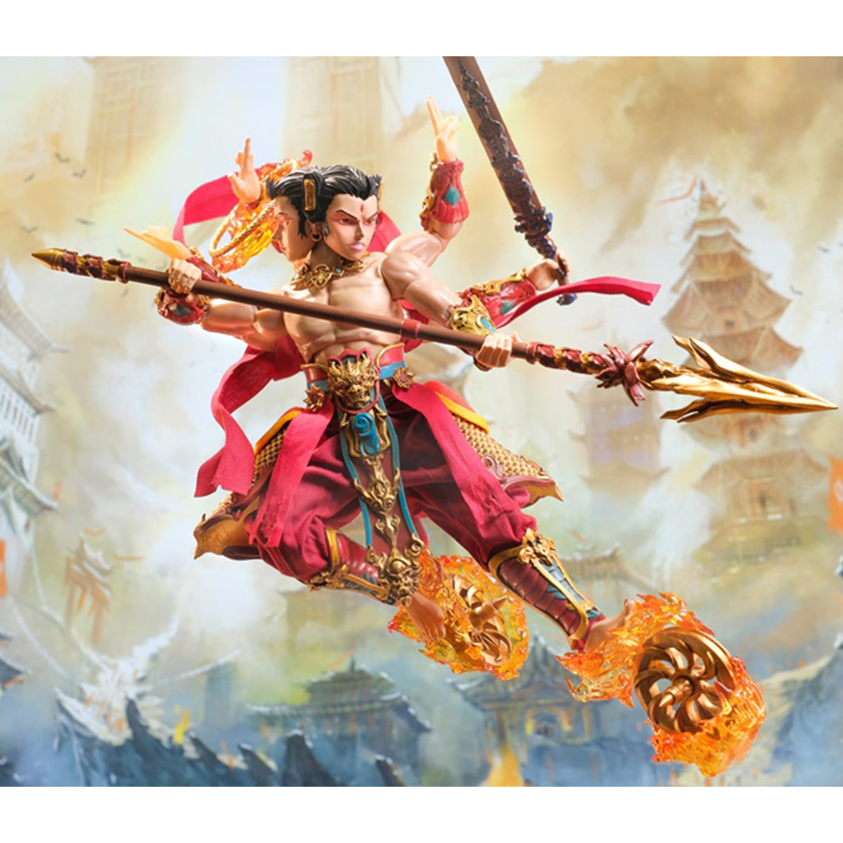 JOYMAN 1/12 Three Altars Sea Assembly Great God Nezha Third Prince Action Figures