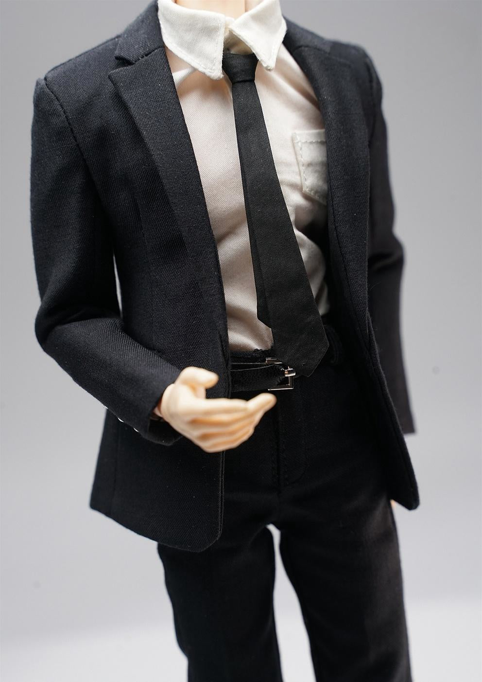 HiPlay 1/6 Scale Figure Doll Clothes: Black Gentleman's Suit for 12-Inch Collectible Action Figure clr02