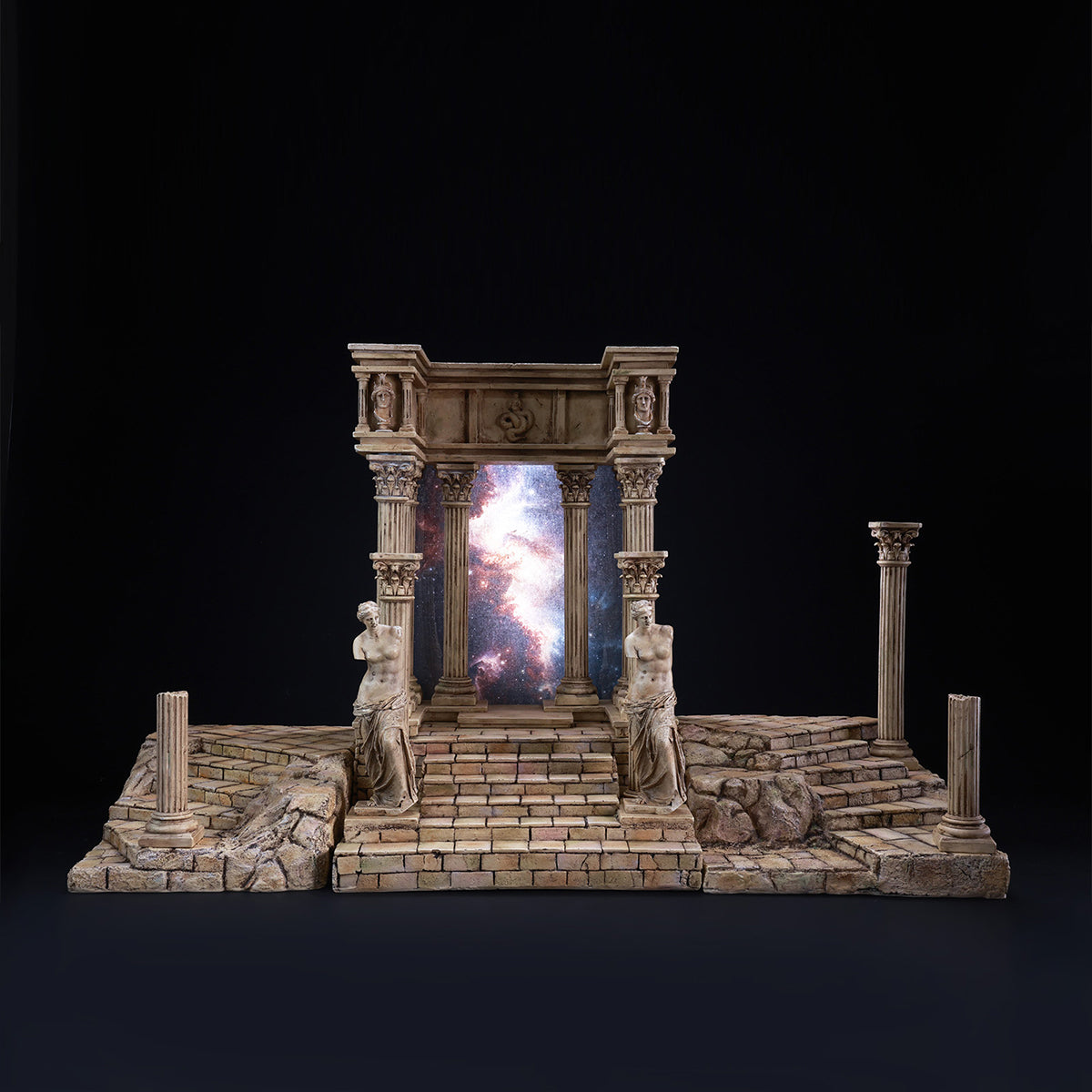 MMMTOYS Ancient Ruins Diorama Scene Base Fit 1/12 Scale 6-inches Action Figure