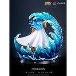 JIMEI PALACE, Saint Seiya Marine General Series Poseidon, Limited Edition Art Anime Statue
