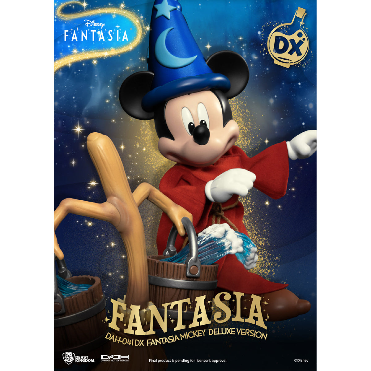 Beast Kingdom DAH-041DX Disney Classic Mickey Fantasia Deluxe Version Action Figure