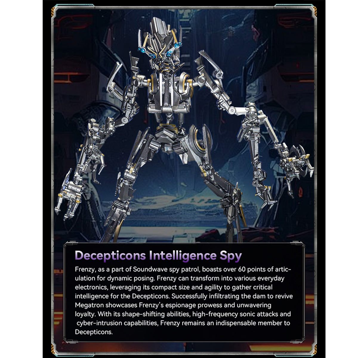 Killerbody Transformers Frenzy MRP02 Figure | LED Eyes & Four Darts