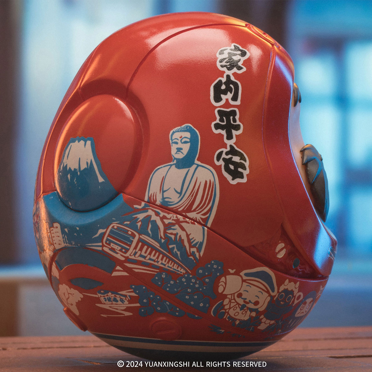 YUANXINSHI Authentic Dharma Style Series Great Wish Daruma Statue