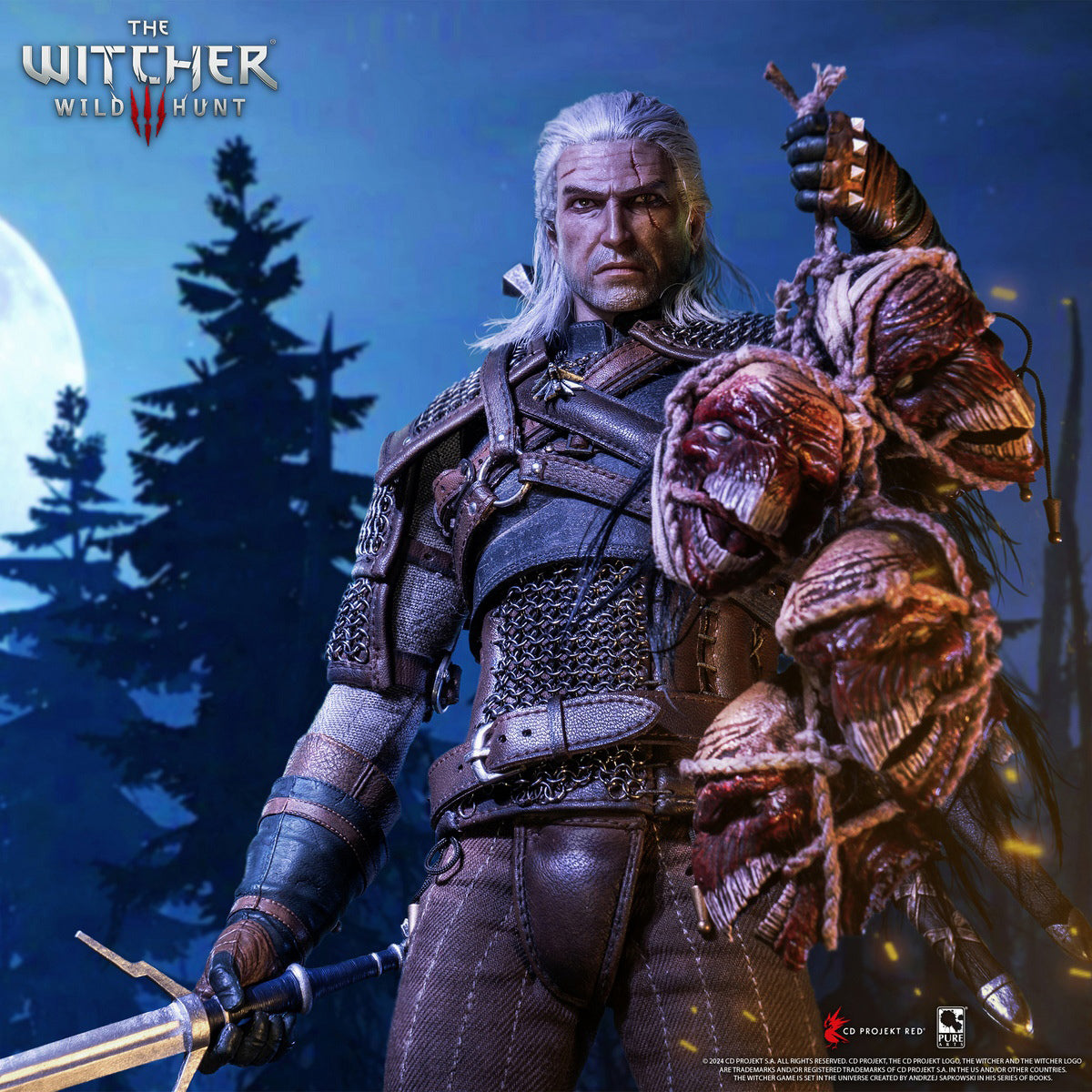 PureArts Wild Hunt: Geralt of Rivia Action Figures