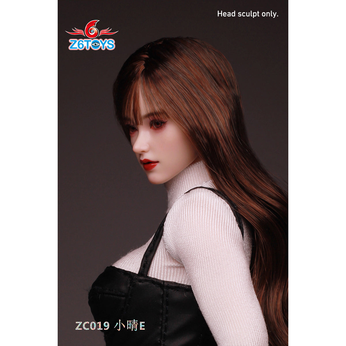 Z6TOYS Asian Movable Eye Female Xiaoqing Head Sculpt Accessory Fit 1/6 Scale 12-inches Figure
