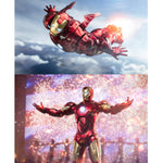 Figura de acción coleccionable de la serie aniversario de ZD Toys: Iron Man MK4, edición iluminada, altura 18 cm (miniatura)