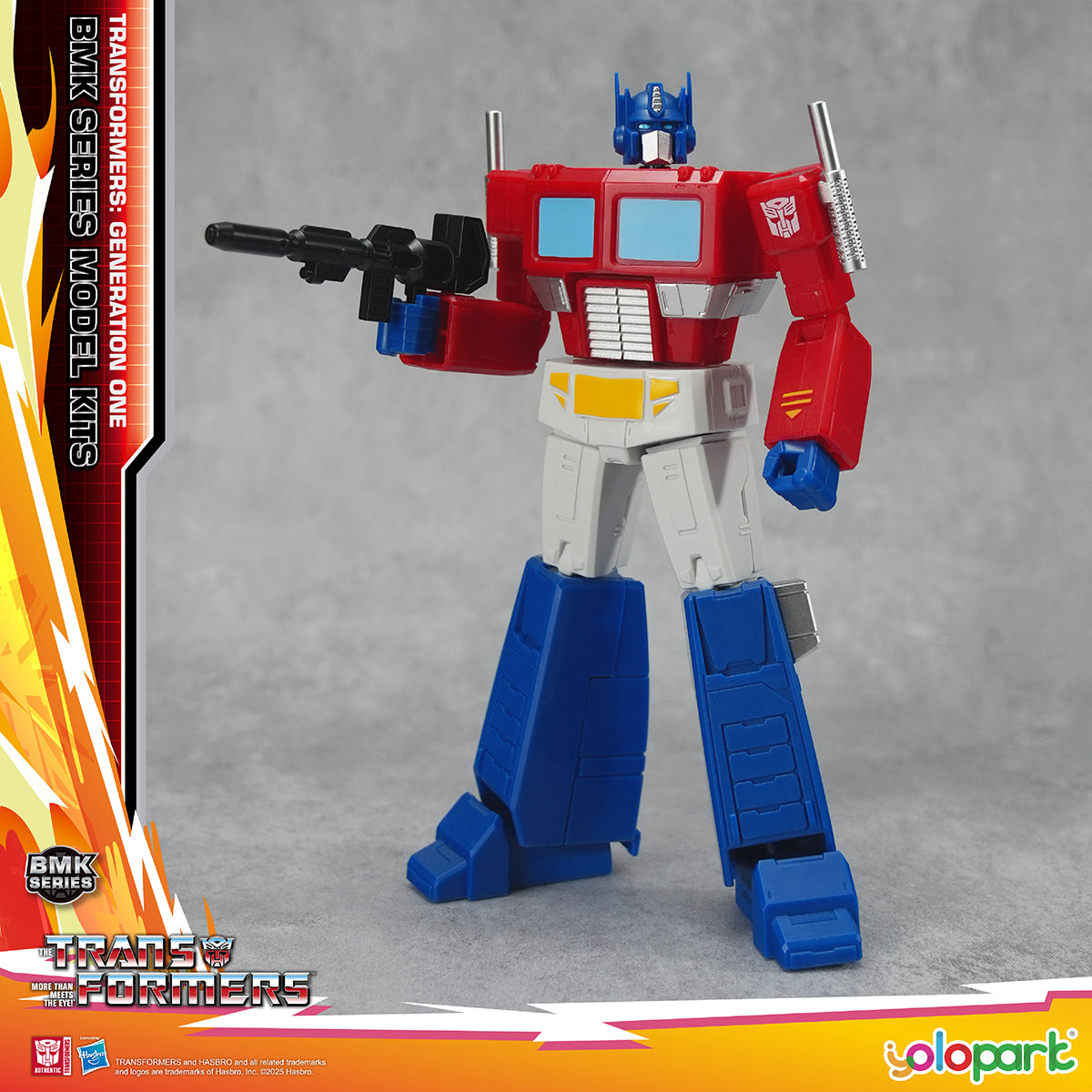 Yolopark Transformers G1 Animation BMK Optimus Prime Megatron Bumblebee Starscream Set Model Kit