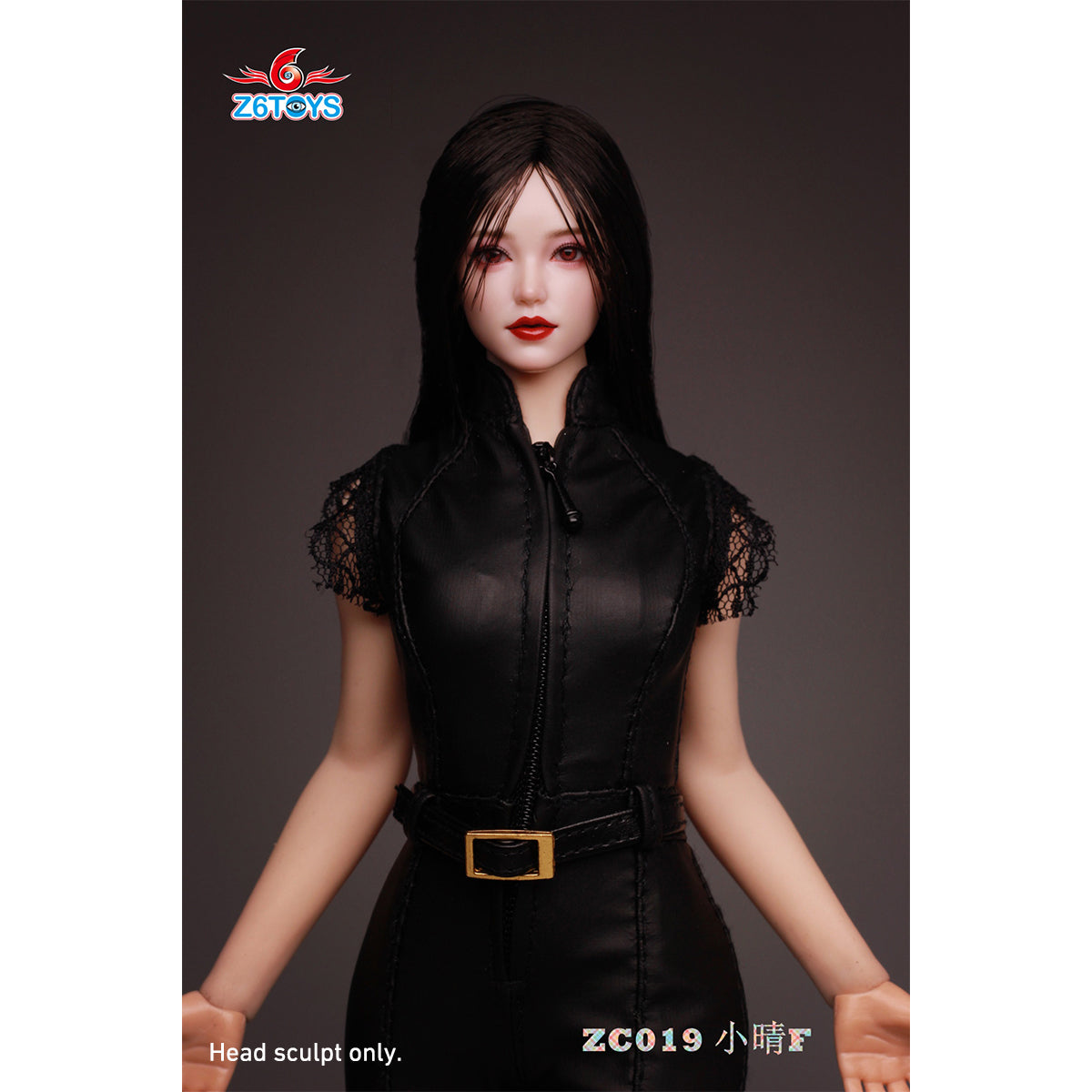 Z6TOYS Asian Movable Eye Female Xiaoqing Head Sculpt Accessory Fit 1/6