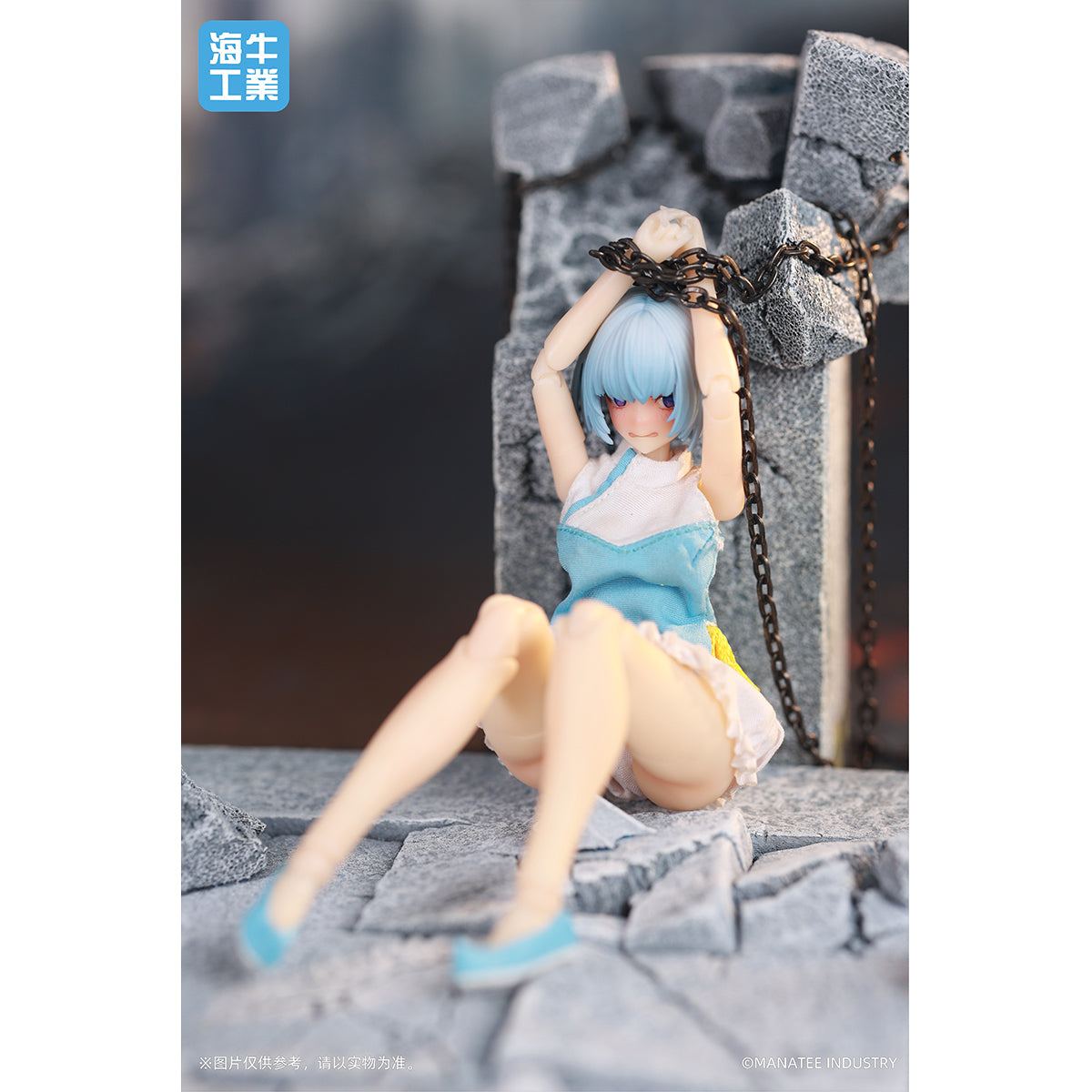 MANATEE INDUSTRY, Desktop Wars Inanna Blue Hair MI-01/Commemorative Limited Edition Desktop Wars Yoga Day Inanna Purple Hair Mex-01, Action Figures