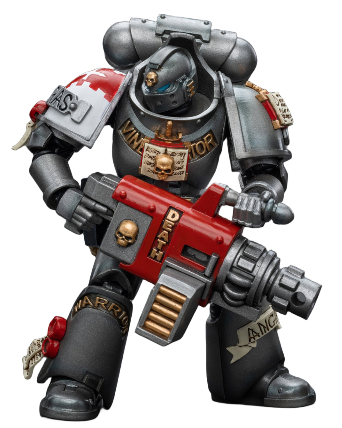 HiPlay JoyToy Warhammer 40K Collectible Figure: Grey Knights Strike Squad Grey Knight with Psycannon 1:18 Scale Action Figures JT9015