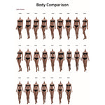 TBLeague S-Series 1/6 figure bodies — Tan skin-tone body model comparison chart