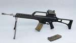 ZYTOYS 1/6 Scale G36 Assault Rifle Model Weapon Accessory for 12inch Action Figures, Dark Grey Version