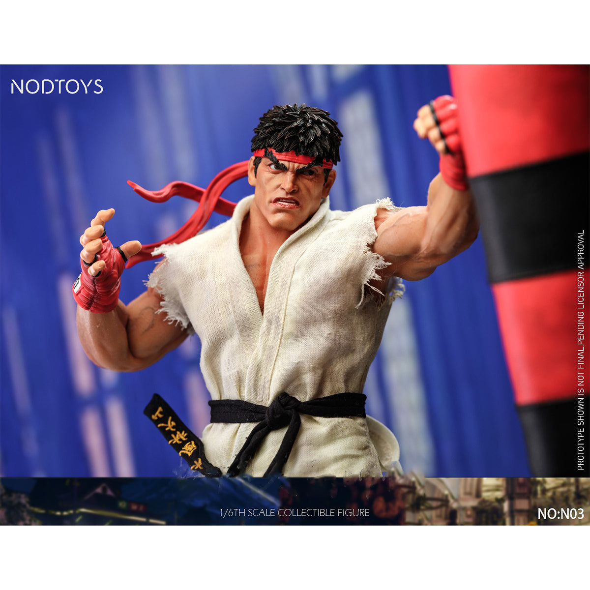 NODTOYS Silicone Articulated Figure Grandmaster of Fighting: Ryu Action Figures