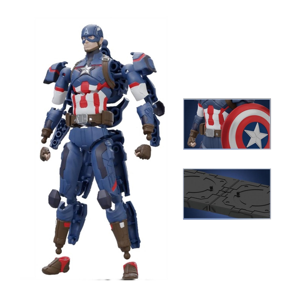 Fondjoy 1/12 Scale Infinity Saga Captain America MV24105 Assembly Model Kits