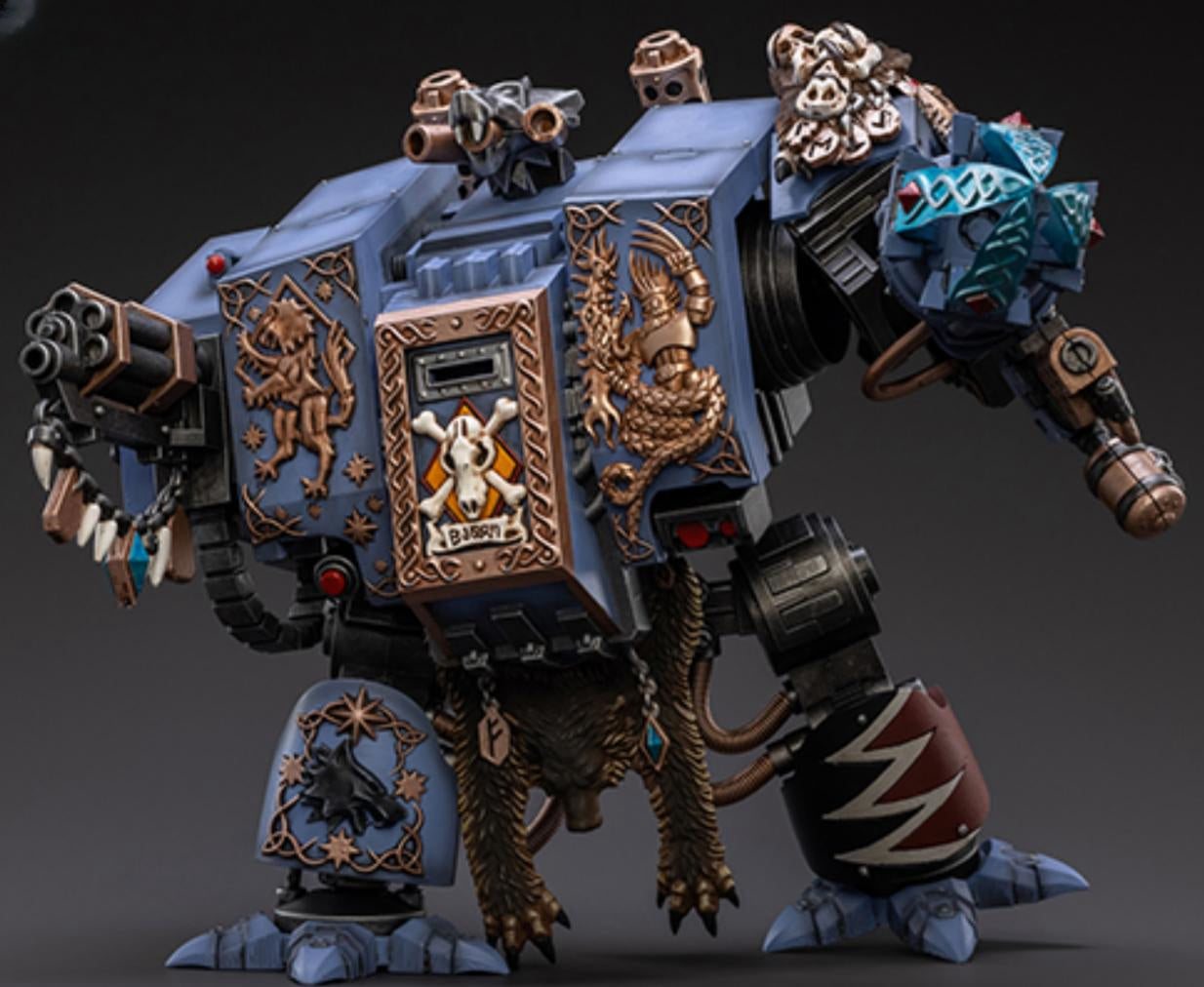 HiPlay JoyToy Warhammer 40K Collectible Figure: Space Wolves Bjorn The Fell-Handed 1:18 Scale Action Figures JT2924