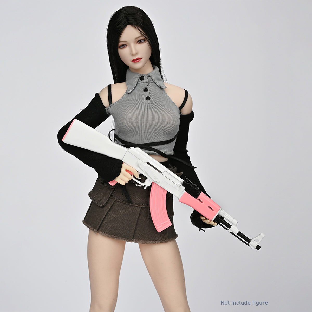 ZYTOYS, AK47 Assault Rifle/P90 WWII Gun Rifle Weapon Gun Model Doll Accessory for 12-inches Action Figurine