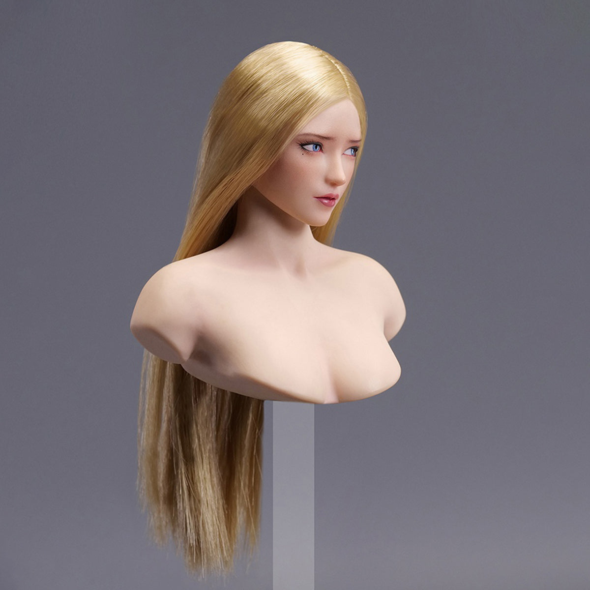 Escultura de cabeza femenina asiática con ojos móviles de YMTOYS - Lianxiang para figuras de acción