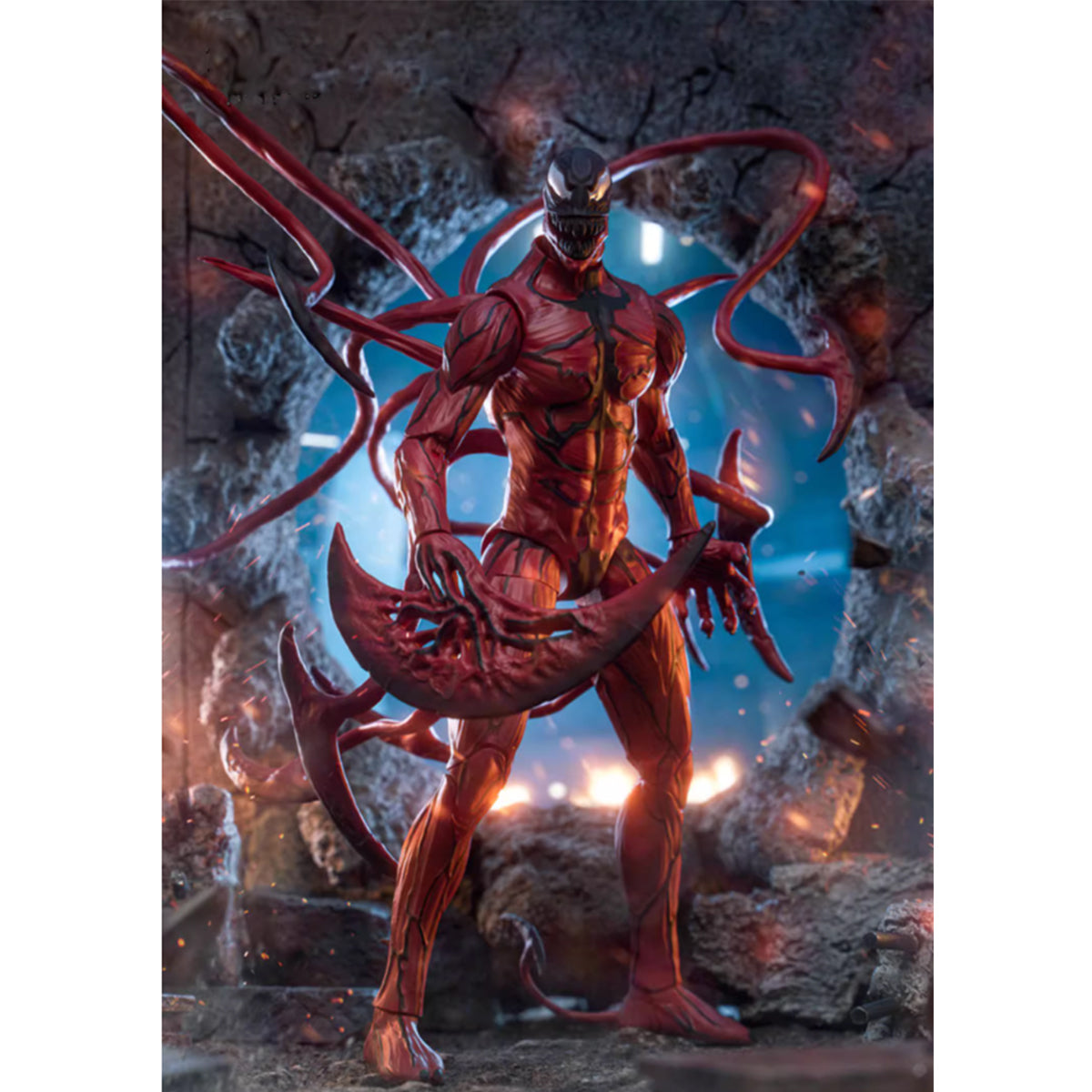ZD Toys 9-inch Anniversary Series Collectible Action Figure Full Set: Carnage (1916-02), Movice Style
