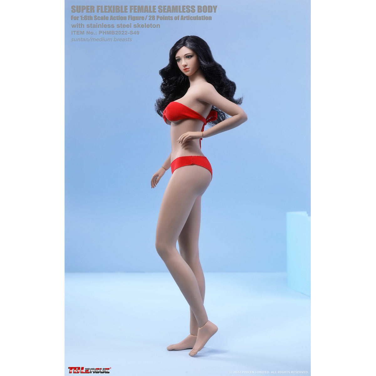 TBLeague Female Seamless Slender Elegance Medium Bust Detachable Feet 1/6 Scale Action Figure Body