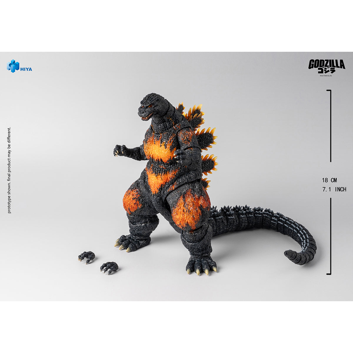 HIYA Exquisite Basic Godzilla vs. Destoroyah Burning Godzilla EBG0316 Monster Action Figure