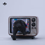 JXK Channel Cat Static Expertly Hand-Painted Lifelike Animal Figurine