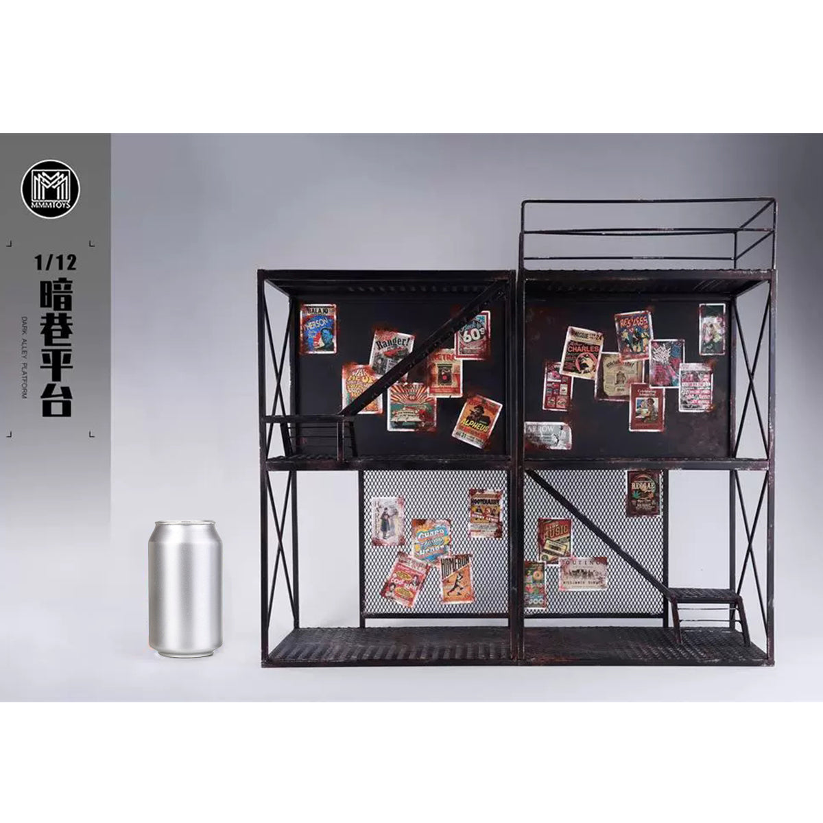 MMMTOYS, Dark Alley Platform/Beneath the Pipe, Scene Base for 6-inches Figurine