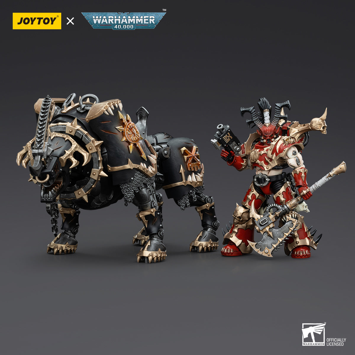 (Only Shipped to the UK) JOYTOY Warhammer 40K 1/18 World Eaters Lord Invocatus JT00645 Action Figure