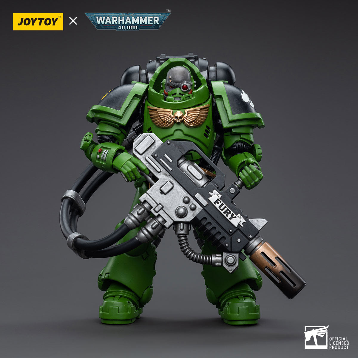 JOYTOY Salamanders Eradicators Sergeant Bragar/Brother T'Kren/Captain Adrax Agatone 1/18 Scale Action Figure