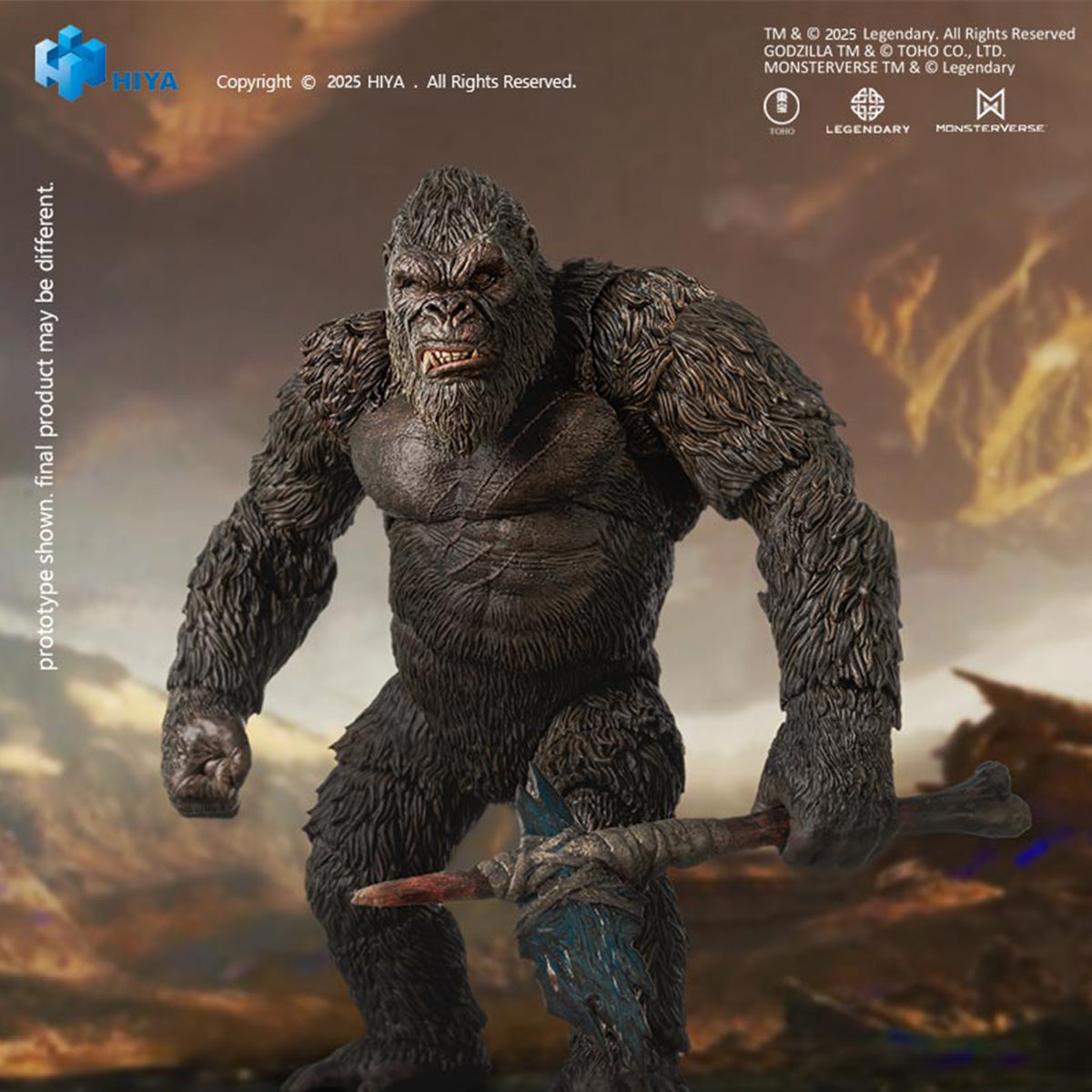 HIYA EBG0241 Godzilla vs. Kong: Kong 2.0 1/12 Scale Articulated Action
