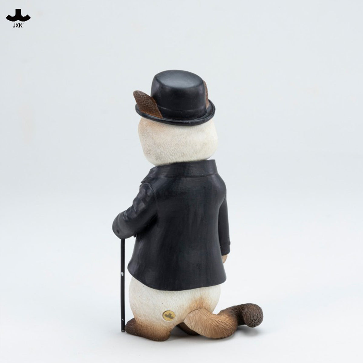 JXK Chaplin Cat (JXK344) Static Expertly Hand-Painted Lifelike Animal Figurine
