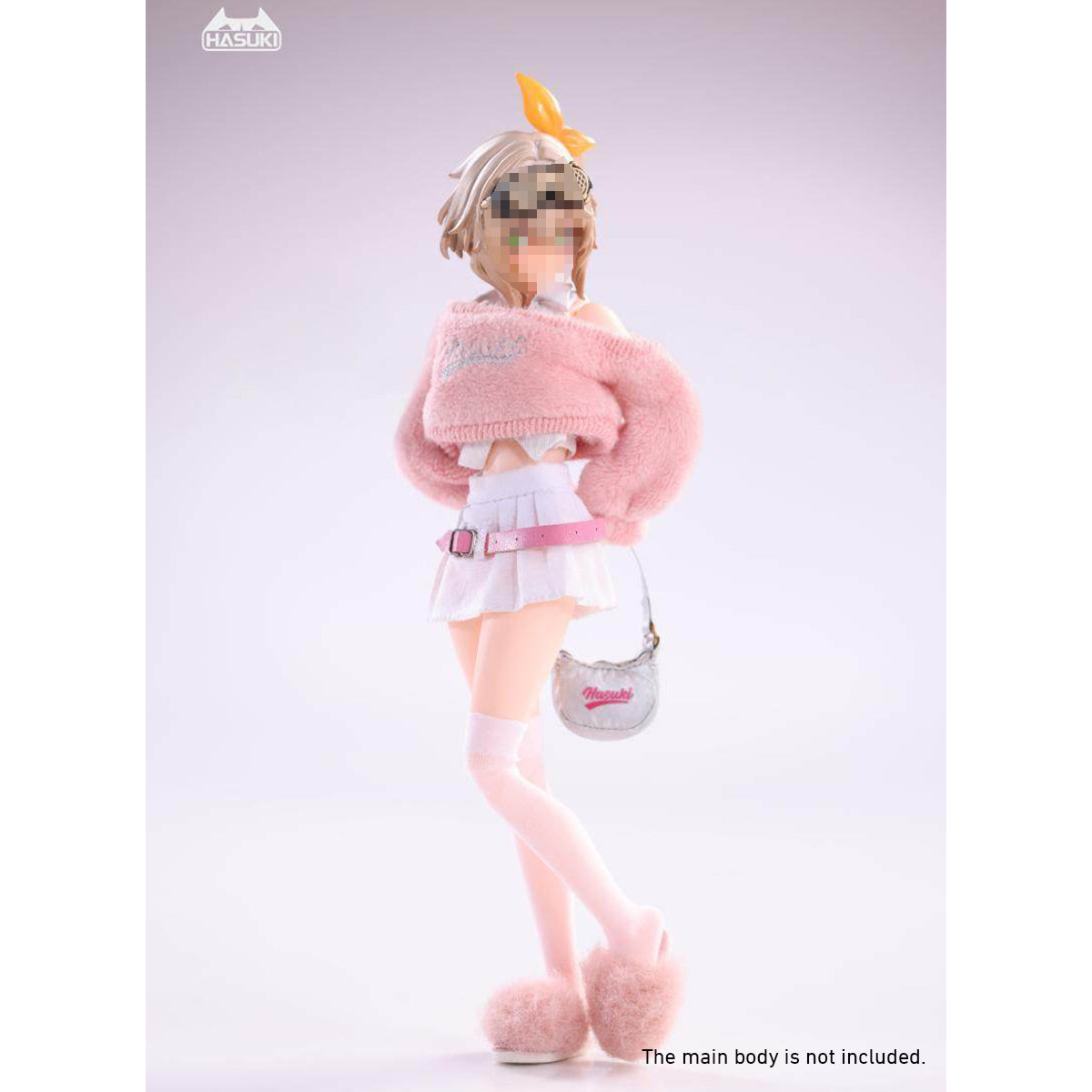 HASUKI Pink Sexy Girl Outfit Set CS020 Doll Clothes Accessory 1/12 Scale Fit Action Figure
