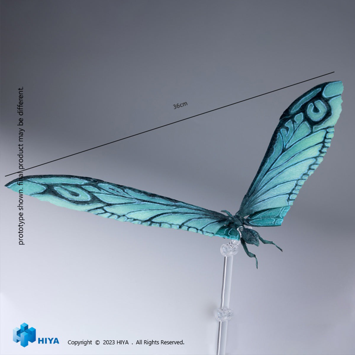 HIYA Godzila: King of the Monsters Mothra Sky Blue Beast EBG0411 Exquisite Basic Series Monster Action Figure