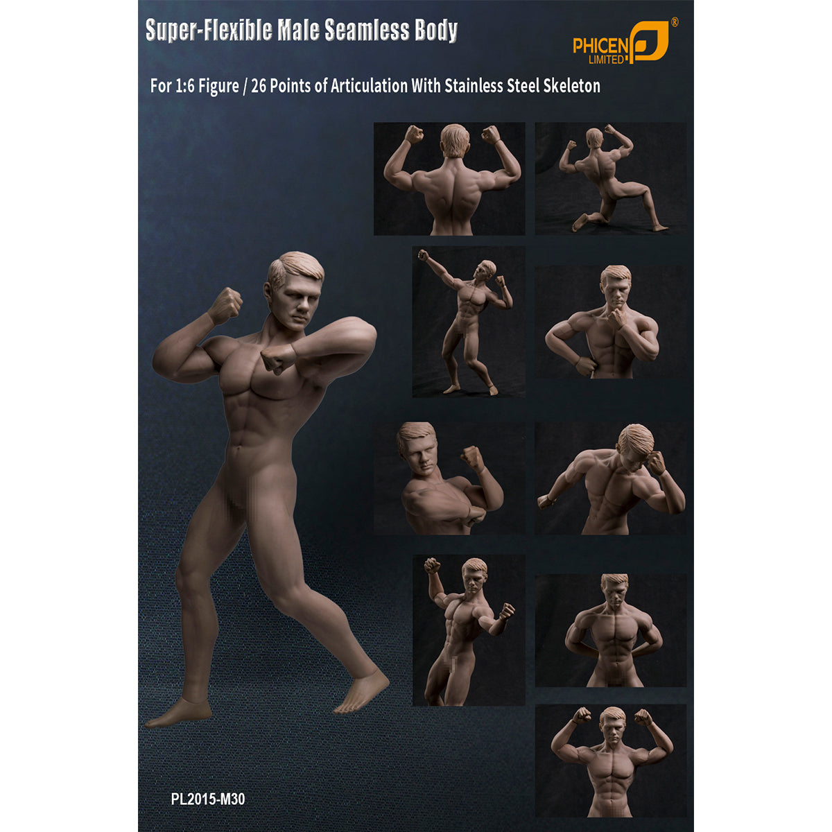 TBLeague, Seamless Male Muscular Body Suntan-Skin, Action Figures Body