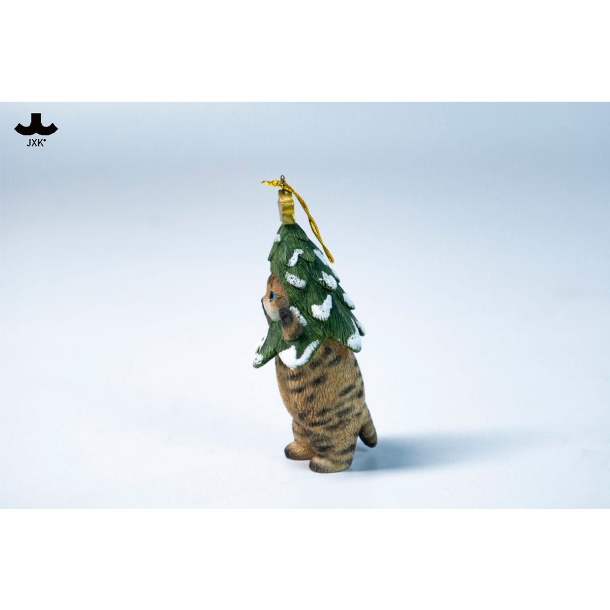 JXK Christmas Cat Tree Static Expertly Hand-Painted Lifelike Animal Figurine
