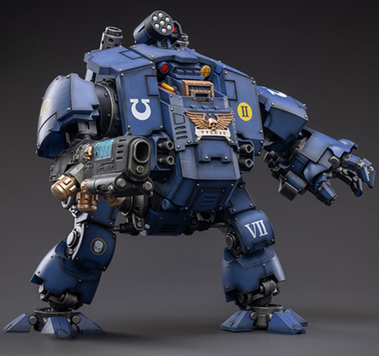 HiPlay JoyToy Warhammer 40K Collectible Figure: UItramarines Redemptor Dreadnought Brother Dreadnought Tyleas 1:18 Scale Action Figures JT2757