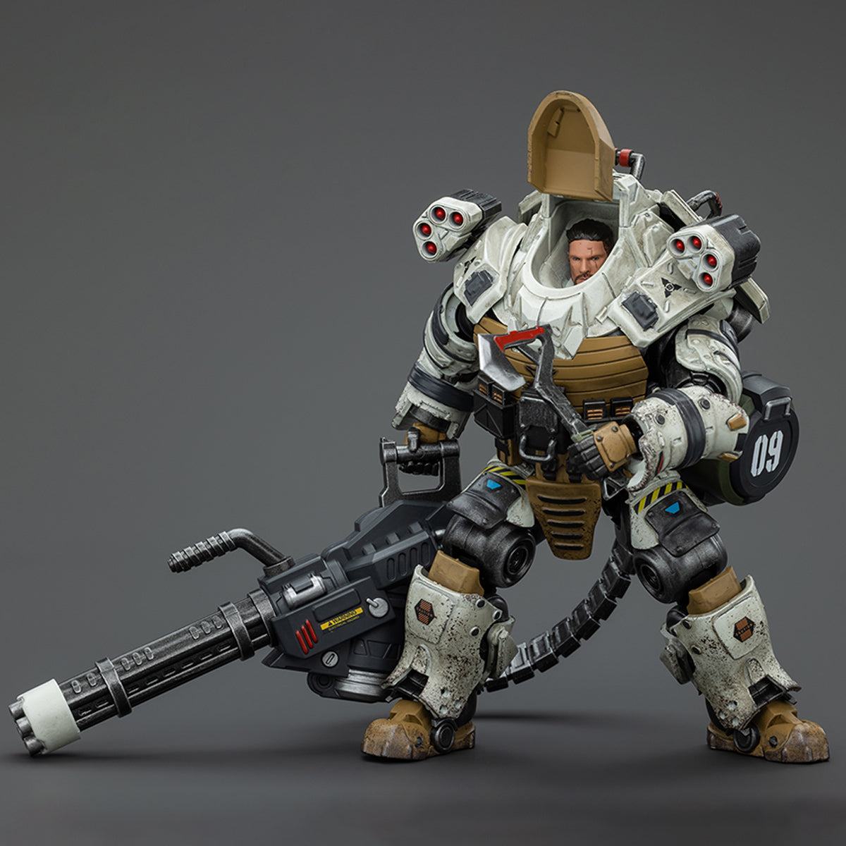 JOYTOY Battle For the Stars 1/18 Sorrow Expeditionary Forces 09th Legion Rescue Squad-Heavy Gunner JT00188 Action Figure