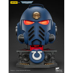 JOYTOY Warhammer 40K Ultramarines Captain MkX Helmet & Display Stand 1/1 Scale