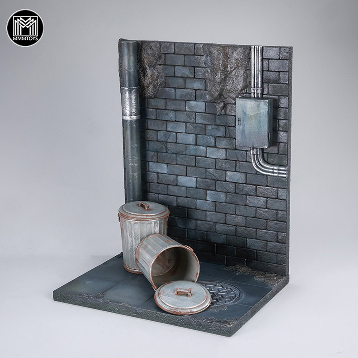 MMMTOYS, Dark Alley Platform/Beneath the Pipe, Scene Base for 6-inches Figurine