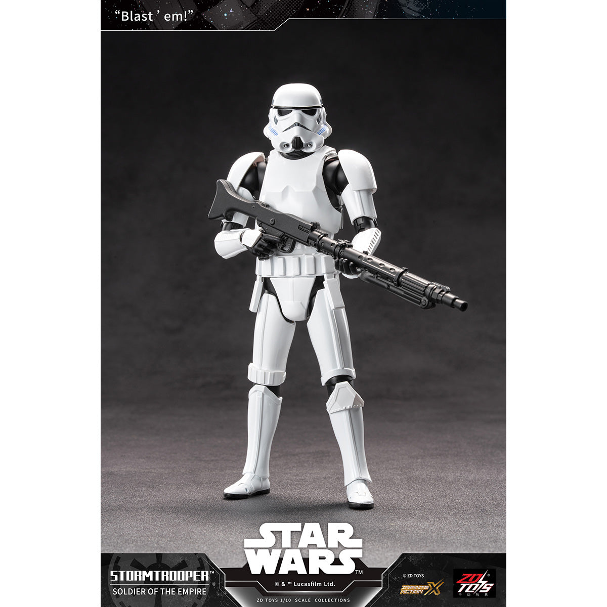 ZD Toys Star Wars 1966-02 Stormtrooper 1/10 Scale Action Figure Set