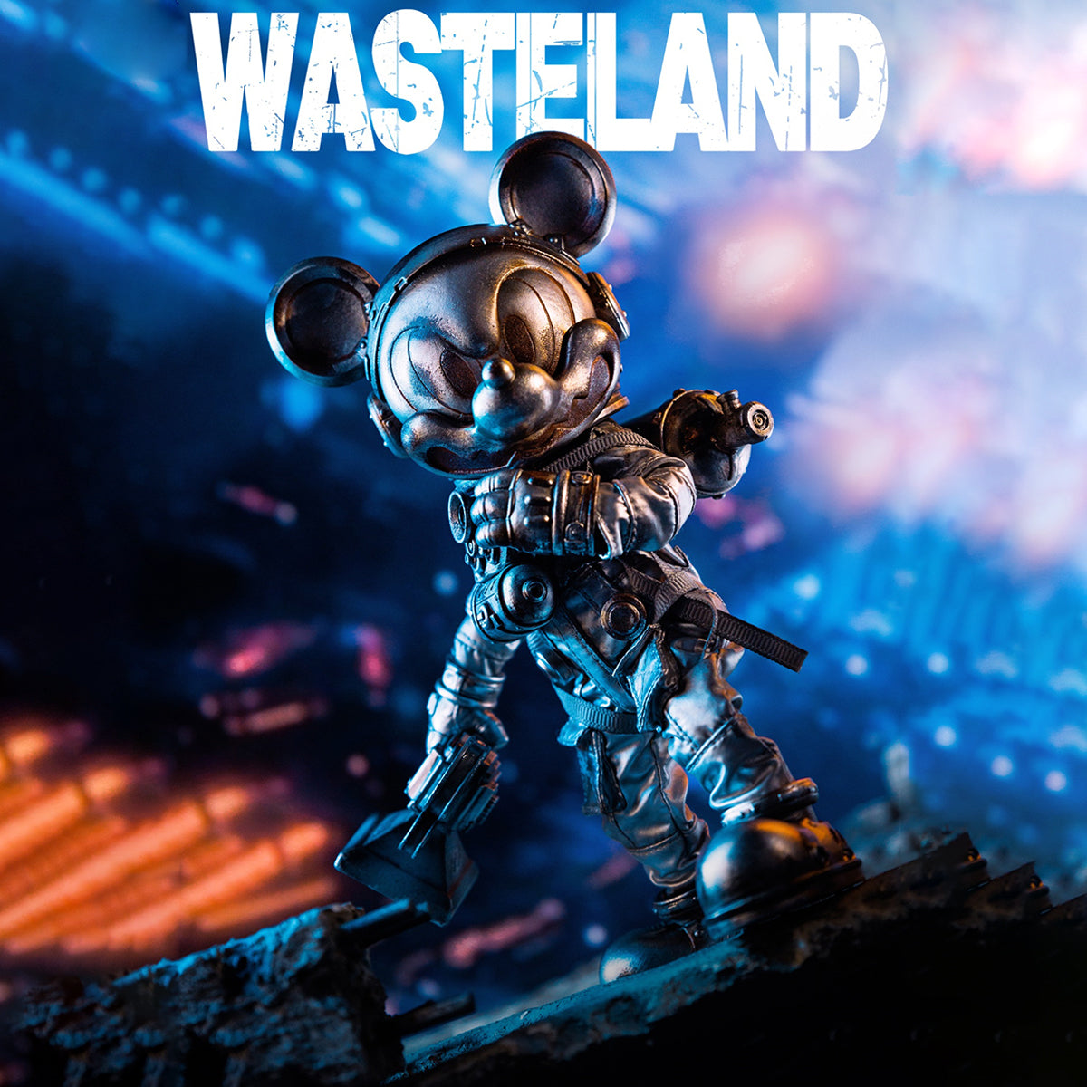 WeArtDoing Time Warrior Series Wasteland: Space Mouse Flash Silver Action Figure
