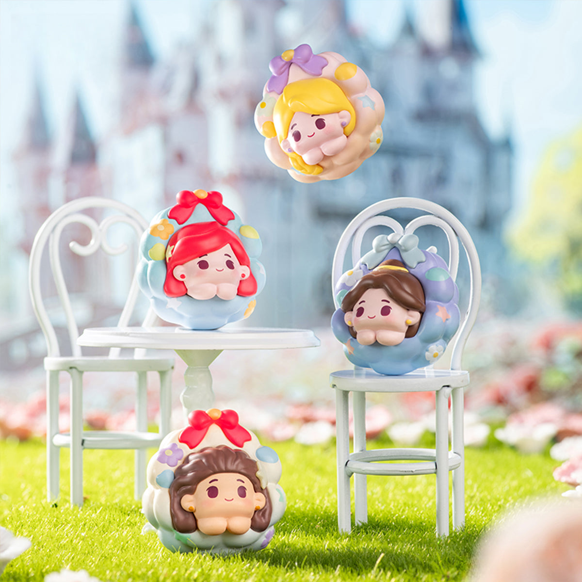 MORSTORM Disney Princess Floral Wreath Series Set Blind Box Figure