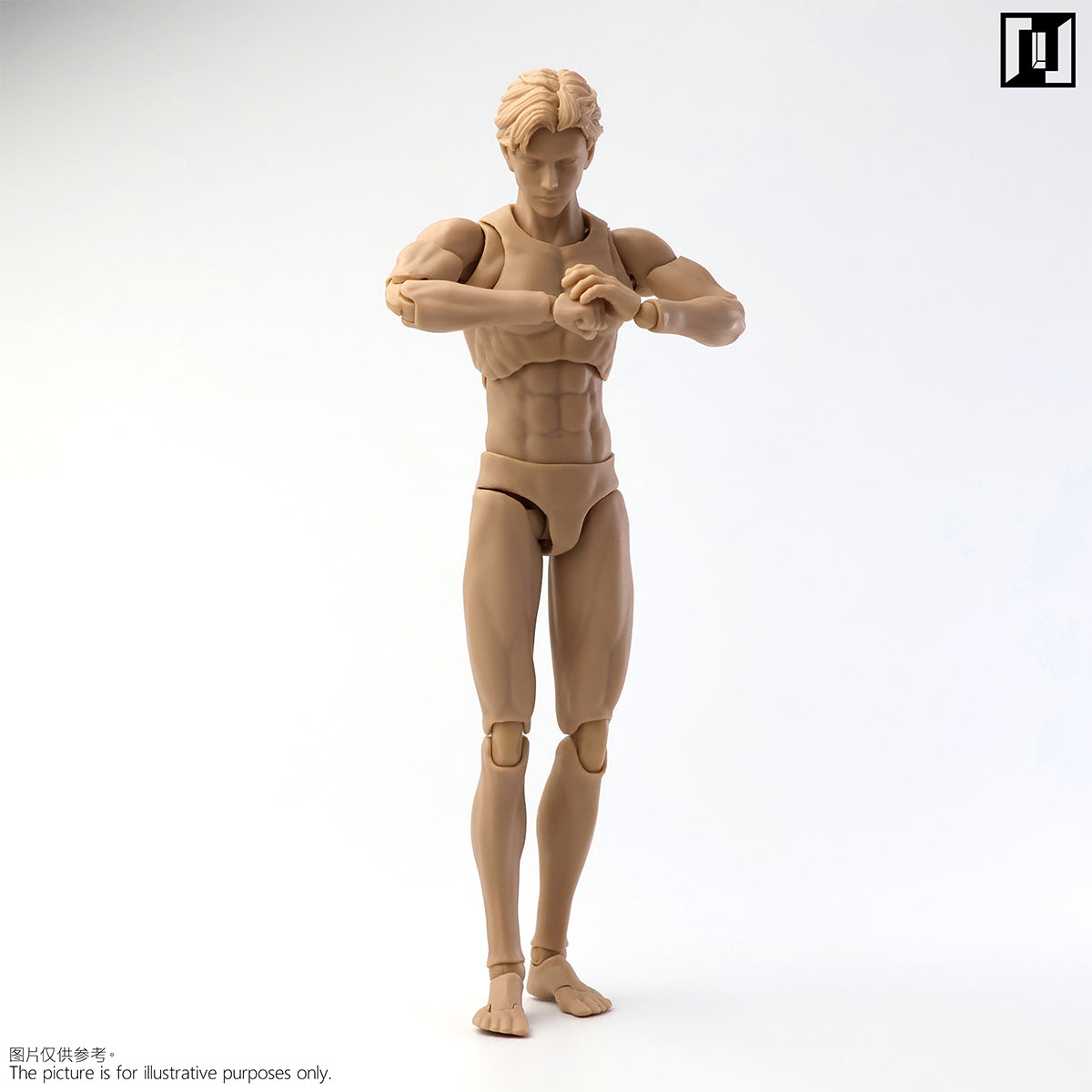 Mirrfig Articulated Joints MF001 Lean Male Pale-skined Body 1/12 Scale Action Figure Body